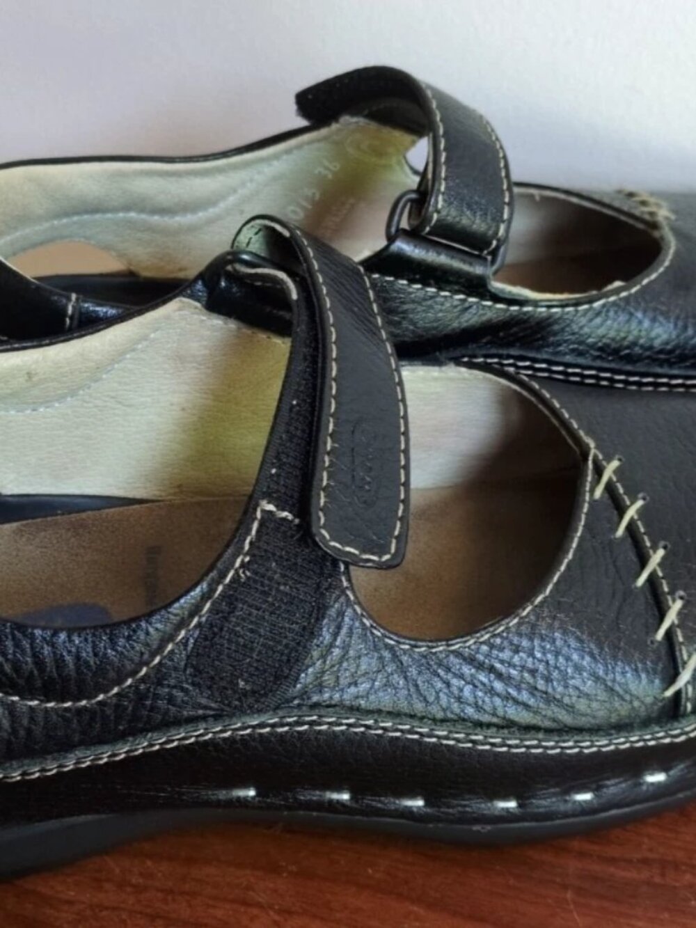 Wolky Mary Jane Strap Black Leather Cloggy Clogs Women’s EU 36 US 5.5-6 - Picture 6 of 11